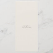 秋フローラ結婚モノグラム水彩アイボリー メニュー (裏面)