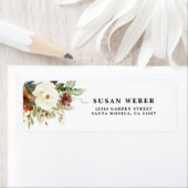 秋フローラ結婚式招待状ラベル ラベル (インサイチュ)