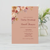 秋フローラ結婚式招待状 招待状 (スタンド正面)