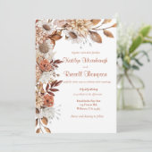 秋フローラ結婚式招待状 招待状 (スタンド正面)