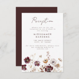 秋フローラ結婚式 エンクロージャーカード