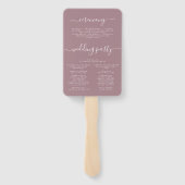 秋フローラ結婚式 プログラム ハンドファン (裏面)