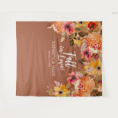 秋フローラ結婚背景 タペストリー (正面(横))