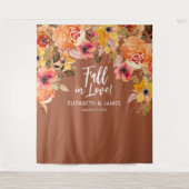 秋フローラ結婚背景 タペストリー (正面)