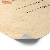 秋フローラ結婚証書 ポスター (角)