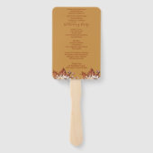 秋フローラ結婚金ゴールドのハンドファン ハンドファン (裏面)