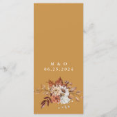 秋フローラ結婚金ゴールドのメニュー メニュー (裏面)