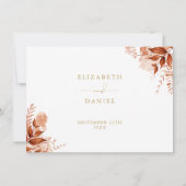 秋フローラ結婚金ゴールドの詳細情報 招待状 (裏面)