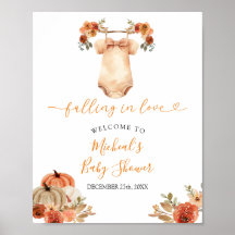 秋フローラ赤ちゃん服ベビーシャワーウェルカム