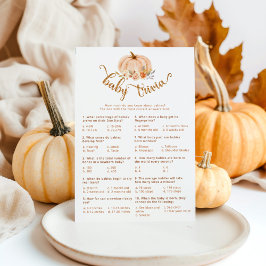 秋フローラ金ゴールドカボチャ森林ベビートリビアゲーム