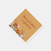 秋フローラ スタンダードカクテルナプキン (角)