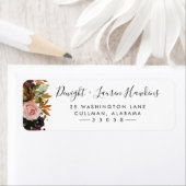 秋フローラ |差出人住所ラベル ラベル (インサイチュ)