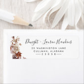 秋フローラ |差出人住所ラベル ラベル (インサイチュ)