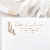 秋フローラ |差出人住所ラベル ラベル (インサイチュ)