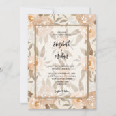 秋フローラQRコード結婚ズ 招待状 (正面)