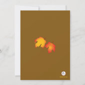 秋フープフォト招待状 招待状 (裏面)