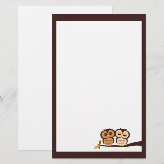 秋フール 便箋 (正面/裏面)