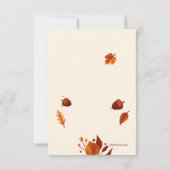 秋ブッククラブ招待状 招待状 (裏面)