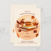 秋ブッククラブ招待状 招待状 (正面/裏面)