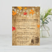 秋ブライダルシャワーでの結婚式の招待状 招待状 (スタンド正面)