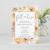 秋ブライダルシャワーの招待、秋インラブ 案内状 (スタンド正面)