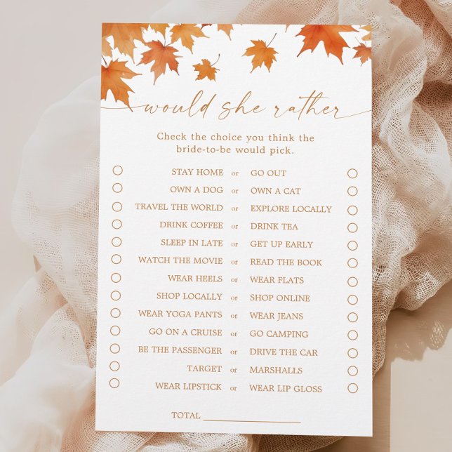 秋ブライダルシャワーは彼女はむしろゲーム (クリエイターアップロード済み)