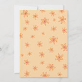 秋ブライダルシャワーカボチャとフラワーアーチ 招待状 (裏面)