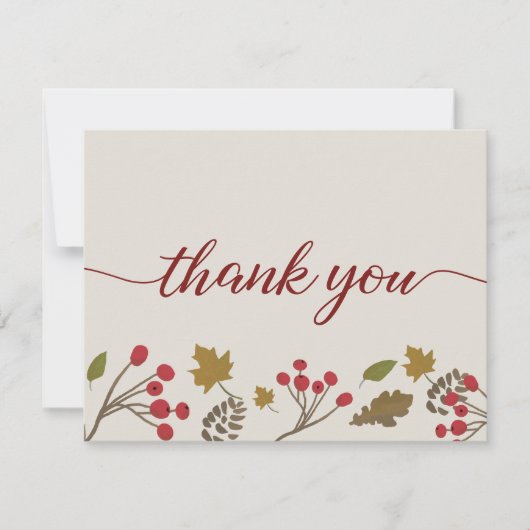 秋ブライダルシャワーサンキューオータムリーフ (正面)