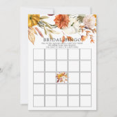 秋ブライダルシャワービンゴゲームカード 招待状 (正面)