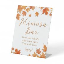 秋ブライダルシャワーミモザバー