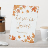 秋ブライダルシャワーラブズスウィートフェイバー 台座サイン (インサイチュ)