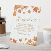 秋ブライダルシャワーリングや輪狩りゲーム 台座サイン (インサイチュ)