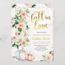 秋ブライダルシャワー招待秋インラブシャワー 招待状