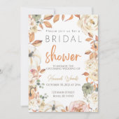 秋ブライダルシャワー招待秋結婚の 招待状 (正面)
