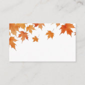 秋ブライダルシャワー数の推測 エンクロージャーカード (裏面)