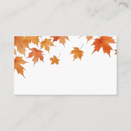 秋ブライダルシャワー数の推測 エンクロージャーカード (裏面)