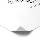 秋ブライダルシャワー泡状バーポップ・アートのフィズンクリンク徴候 ポスター (角)