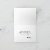 秋ブライダルシャワー – グリーン&ゴールデンサンキュー ノートカード (内部)