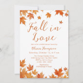 秋ブライダルシャワー 招待状 (正面)