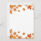 秋ブライダルシャワー 招待状 (裏面)