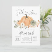 秋ブライダルシャワー、秋イン・ラブ招待状 招待状 (スタンド正面)