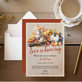 秋ブライダルティーパーティーひまわり 招待状