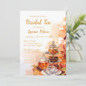 秋ブライダルティーパーティーエレガントシャワー 招待状 (スタンド正面)