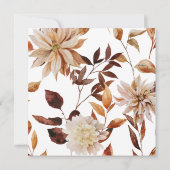 秋ブライダルルンチョン招待状 招待状 (裏面)