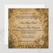 秋ブラウンオータム結婚式招待状 招待状 (正面/裏面)