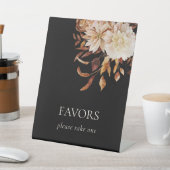 秋ブラック結婚式の引き出物 台座サイン (インサイチュ)