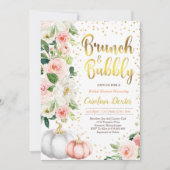 秋ブランチとバブルブライダルシャワーの招待 招待状 (正面)