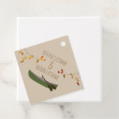 秋ブランチ素朴カヌー結婚式の引き出物ラベル フェイバータグ (インサイチュ)