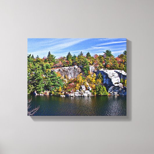 秋ブリーのまわりにジミニュアスカ キャンバスプリント (正面)