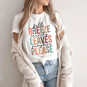秋ブリーズカチ葉ーカボチャーをお願い Tシャツ